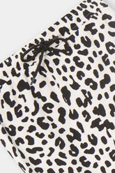 Leopard Crinkle Knit Skirt